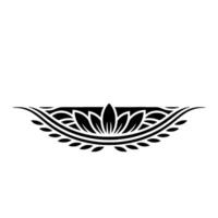 Elegant Floral Emblem, Minimalist vector