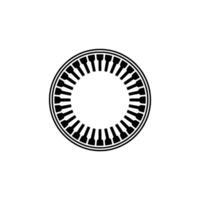 Geometric Radial Pattern, Minimalist - Circle vector
