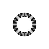 Geometric Circle Pattern, Minimalist , Circular Motif - Line vector