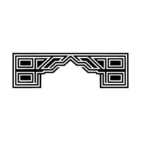 Geometric Archway, Minimalist , Modern Architecture vector