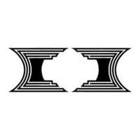 Geometric Symmetry, Shadow Gradient, Modern vector