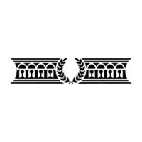 Classical Laurel Border, Elegant Decorative Element vector