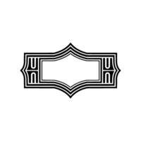 Art Deco Frame, Elegant , Vintage Style, Minimalist, Geometric vector