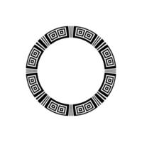 Geometric Circle Border, Ancient Motif, Minimalist vector