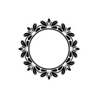 Elegant Botanical Frame, Vintage Style, Minimalist, Wreath vector
