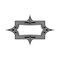 Geometric Deco Border, Elegant Outline, Minimalist - Minimalism vector