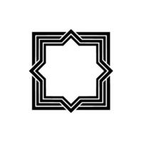 Geometric Star Frame, Minimalist , Modern, Outline vector
