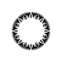 Stylized Tribal Circle, Minimalist , Circular Motif vector