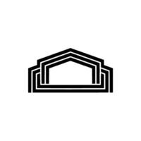 Geometric Home , Minimalist , Modern Emblem vector