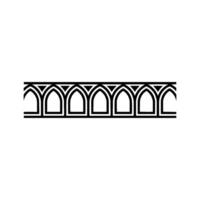 Gothic Arch Border, Minimalist , Elegant Ornament vector