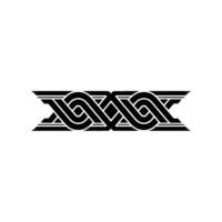 Intricate Interwoven Pattern, Geometric , Minimalist Aesthetic vector