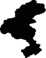 Podcetrtek Slovenia silhouette map vector