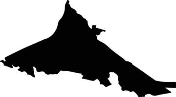 POMARLA Romania silhouette map vector