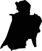 Ponhea Lueu Cambodia silhouette map vector