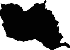 Ponte Alta do Tocantins Brazil silhouette map vector