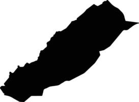 Porkpa Liberia silhouette map vector