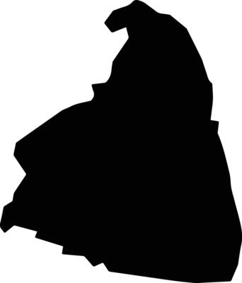 Poza Rica de Hidalgo Mexico silhouette map