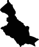Remedios Cuba silhouette map vector