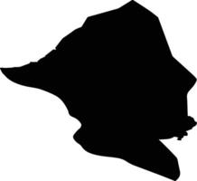 Ringsaker nor Norway silhouette map vector