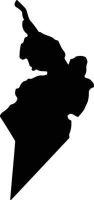 Rock Spring Jamaica silhouette map
