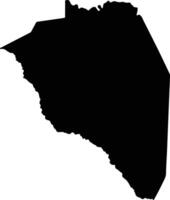 Rojas Venezuela silhouette map vector