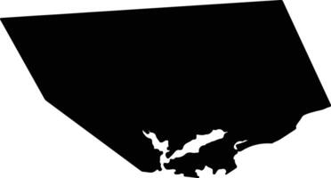 Rushanshi China silhouette map vector