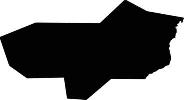 Rushenyi Uganda silhouette map vector