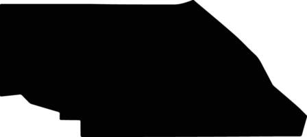 Saguache United States silhouette map vector