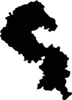 Sahibzada Ajit Singh Nagar India silhouette map vector