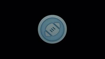 Animated Soccer Ball Icon - Football Loading Screen Loop video
