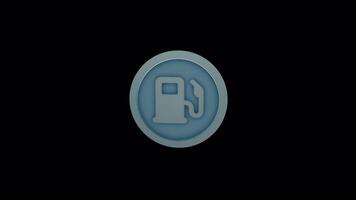 Fuel Pump Loading Animation Loop - For Apps, Presentations and Social Media video