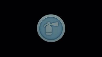 Fire Extinguisher Animation - Safety Presentation Loop video
