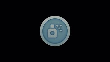 Sparkle Spray Can Motion Graphic - Loop Animation for Intros and Social Media video