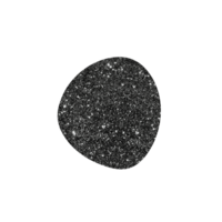 Dark abstract shape filled with sparkle texture png