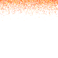 Abstract scatter of colorful dots at the top png