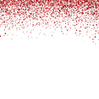 Falling red and maroon abstract confetti pattern png