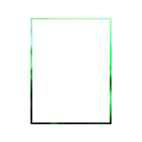Rectangular frame with green gradient texture png