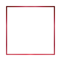 Abstract Red Gradient Square Frame Element png