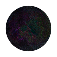 Abstract colorful swirling lines create a complex digital network pattern png