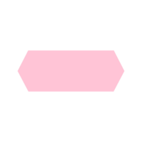 A light pink geometric hexagon shape design element png