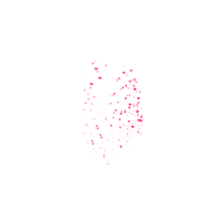 Abstract scattering of pink and peach dots creating a texture png
