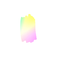 Abstract pastel gradient brush stroke artistic design element png