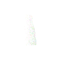 Abstract colorful scattered particle flow texture png