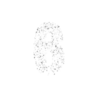 Abstract particle number six png