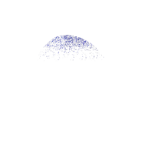 Abstract blue particles creating a textured shape png