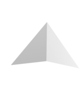 Abstract grey geometric 3D shape with sharp angles png