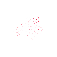 Abstract pattern of scattered red and pink dots png