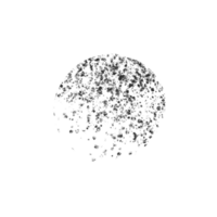 Abstract black texture circle shape design element png