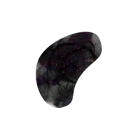 Abstract dark irregular shape with colorful pattern and small dots png