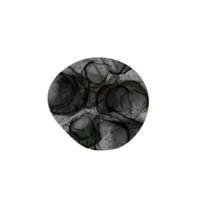 Abstract flowing ink texture with lines and bubbles png
